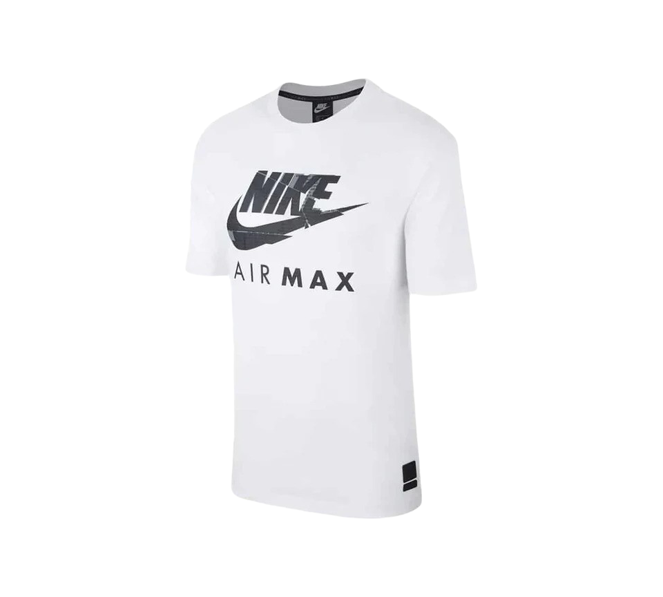 Nike Air Max Graphic Casual T-Shirts Black & White Mens UK S-XL