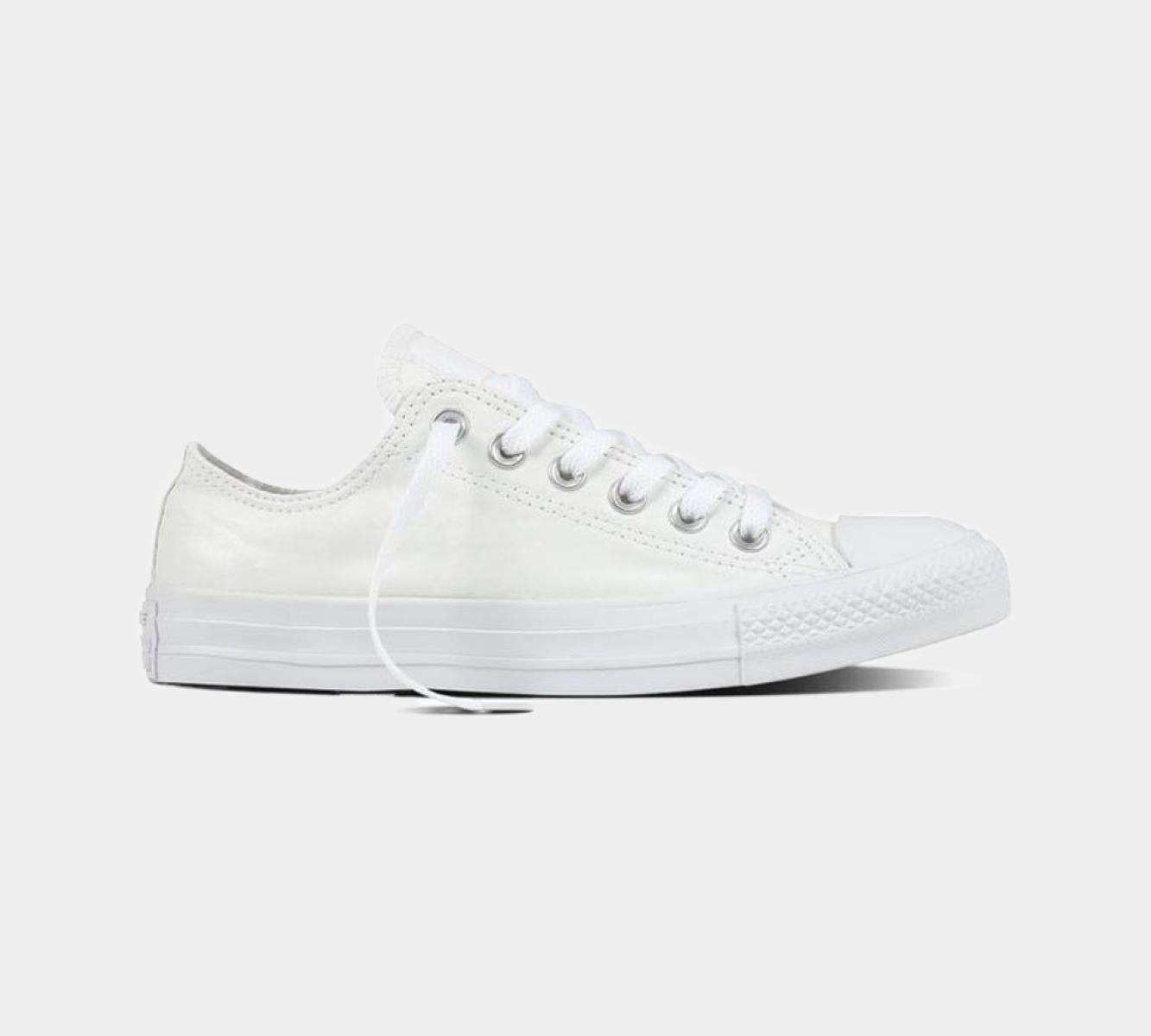 Converse Chuck Taylor All Star Ox Low Top Womens Trainers Shoes White UK 3-8
