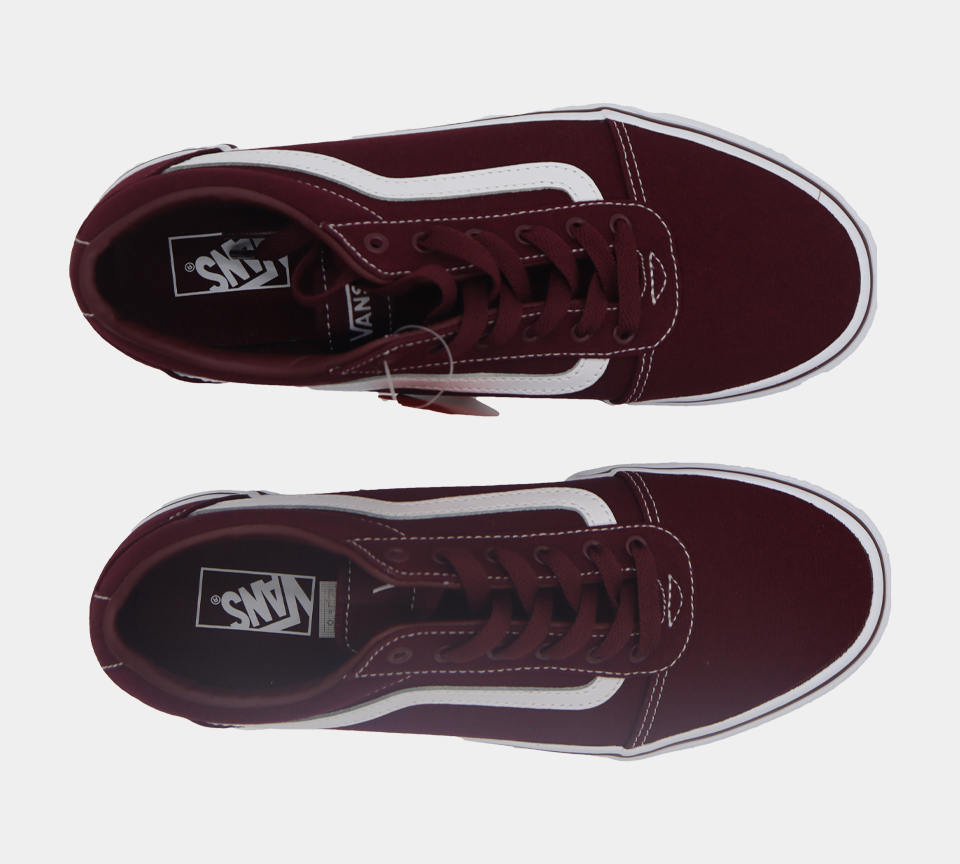 Vans Ward Canvas Classic Skate Shoes Women Port Royale/ White UK 3-8