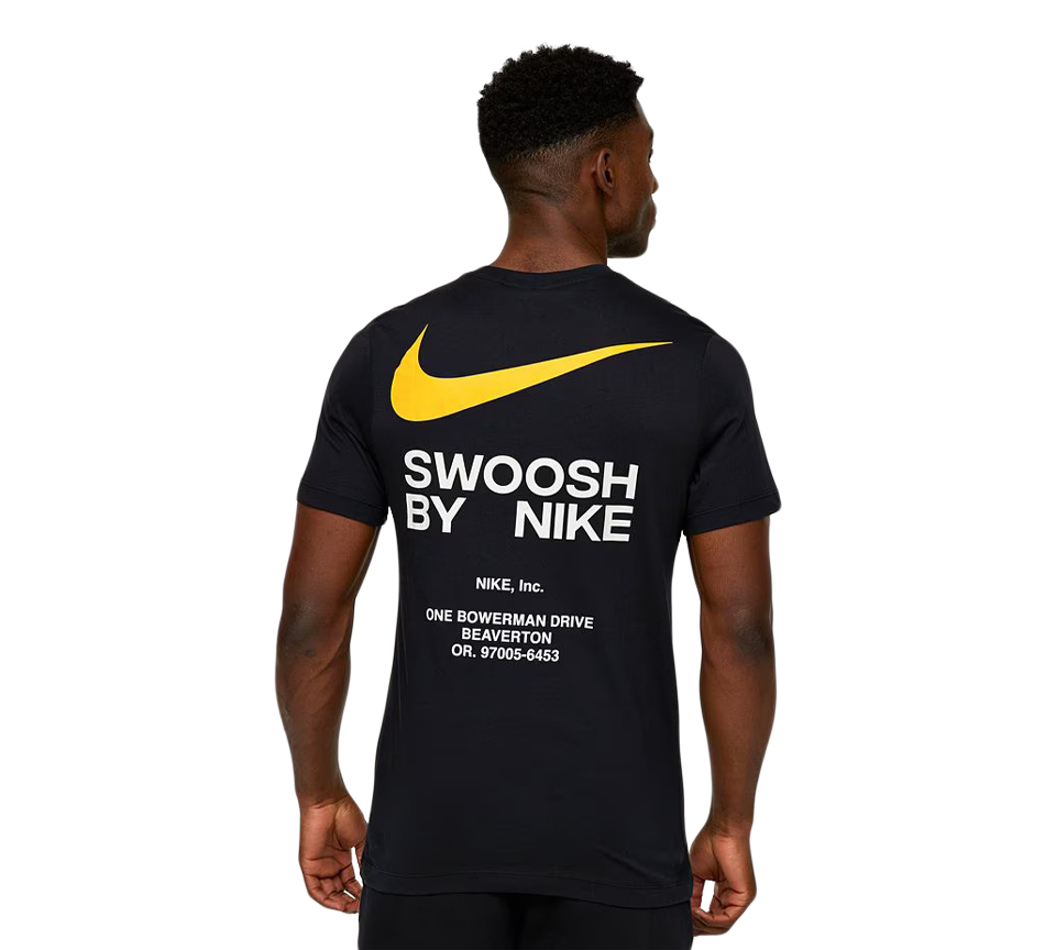 Nike Corporate Address Tee Mens White and Black Short Sleeve Crew Neck T-Shirt UK S-XL