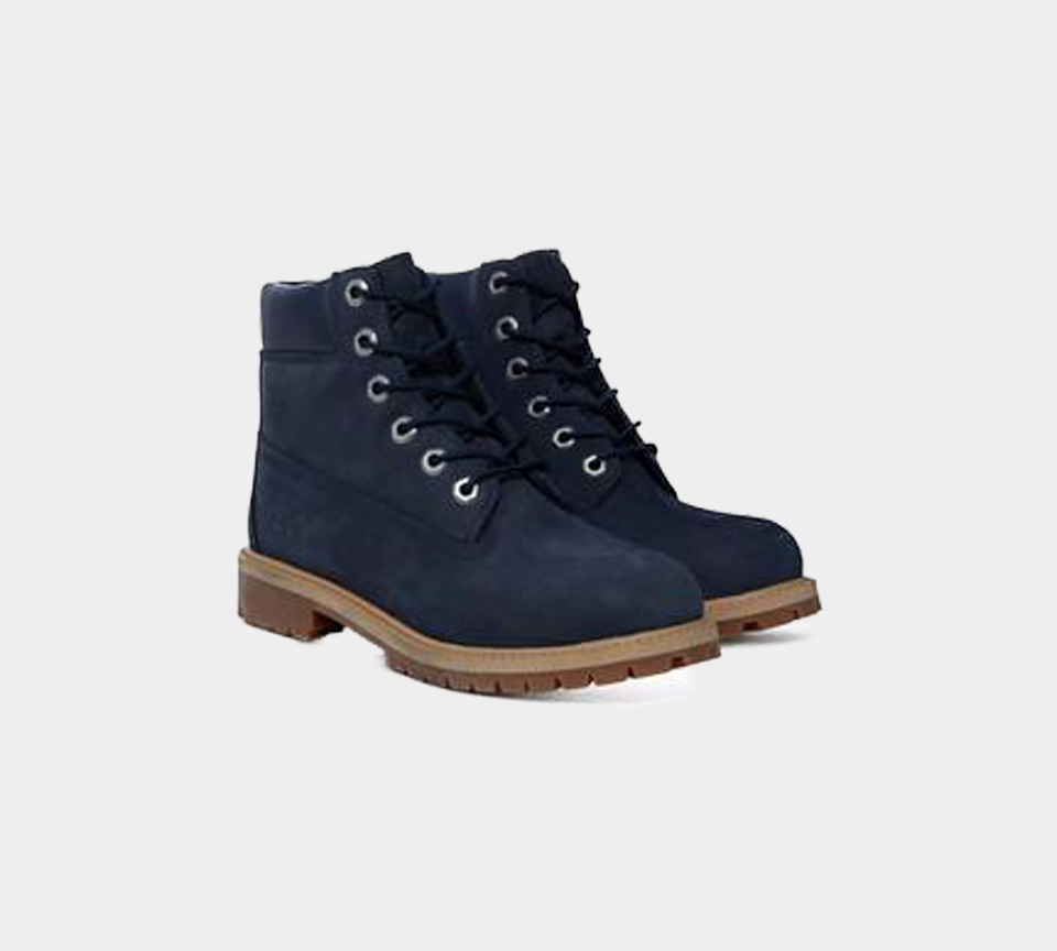 Timberland 6 Inch Premium Boots Shoes Junior Navy UK 3-6