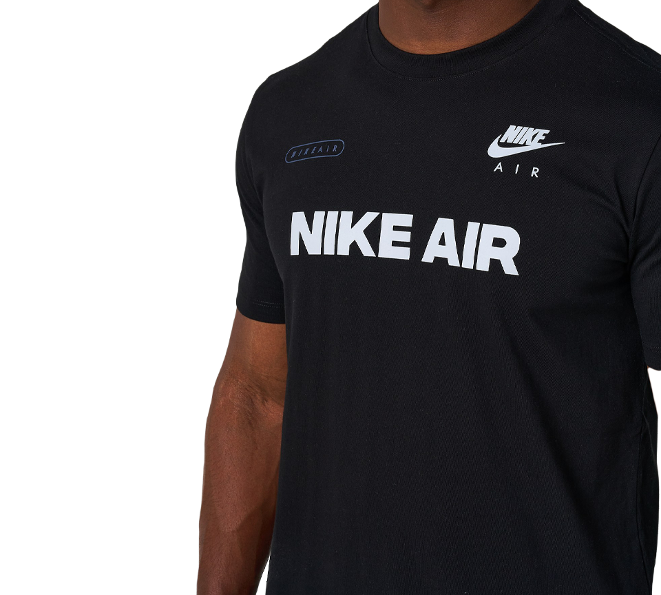 Nike Air Max Tee Mens Black Short Sleeve Crew Neck T-Shirt UK S-XL