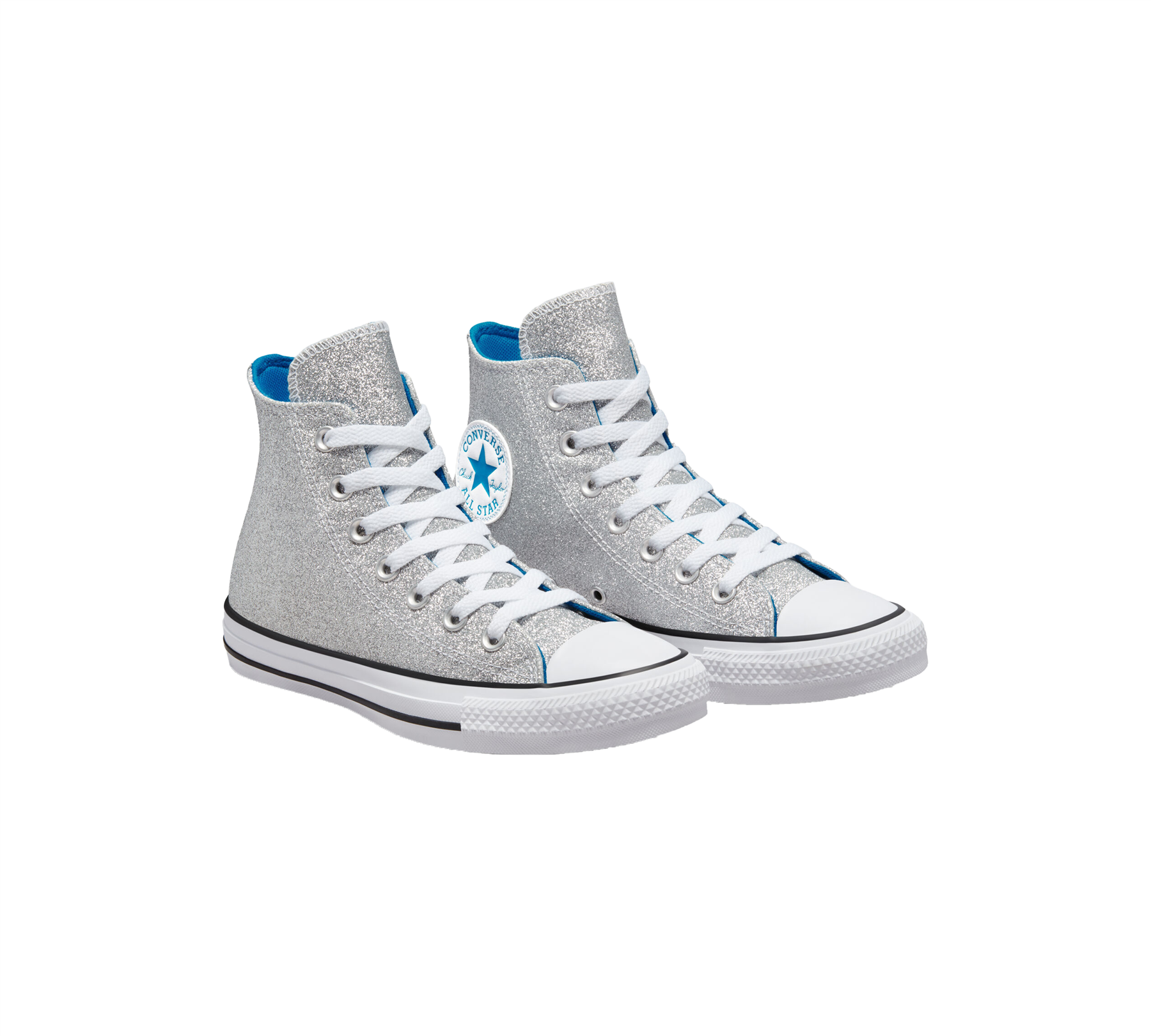 Converse Authentic Glam Chuck Taylor All Star Men Shoes Silver UK 3-8