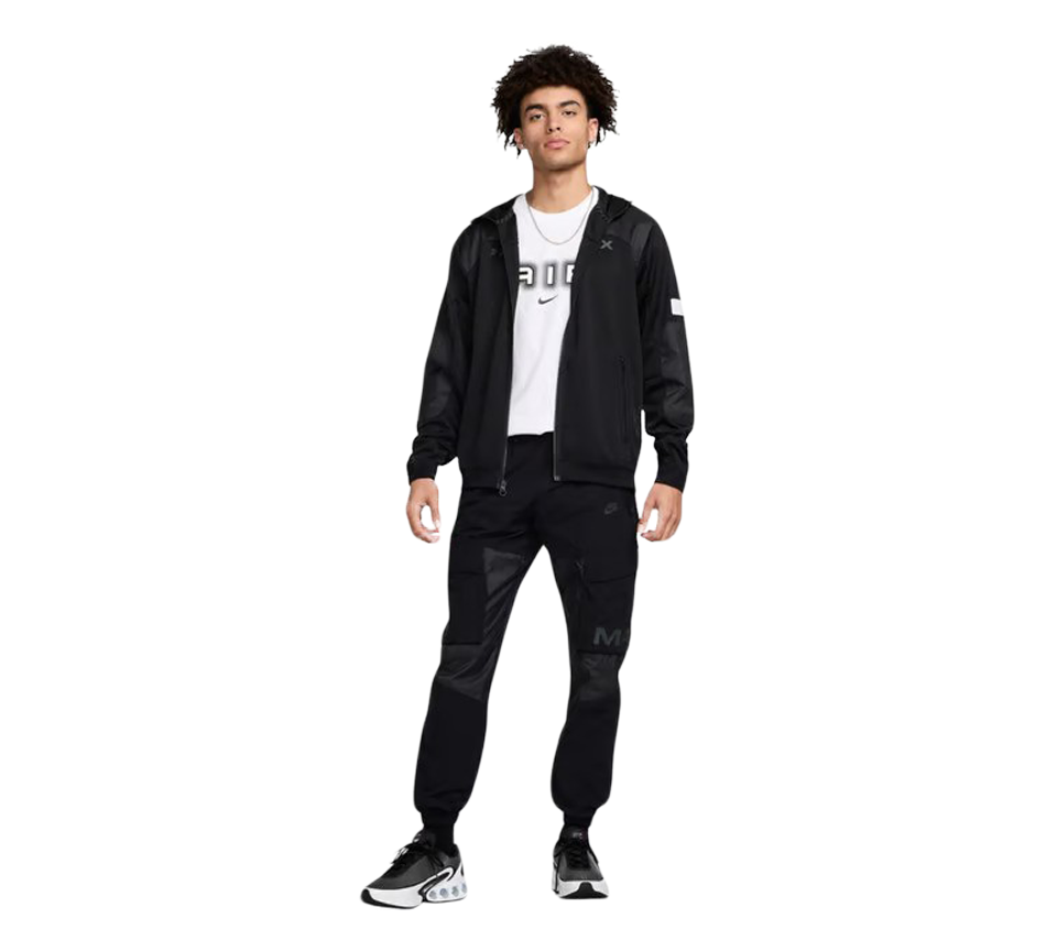 Nike Air Graphic Logo Tee Mens Black and White Short Sleeve Crew Neck T-Shirt UK S-2XL