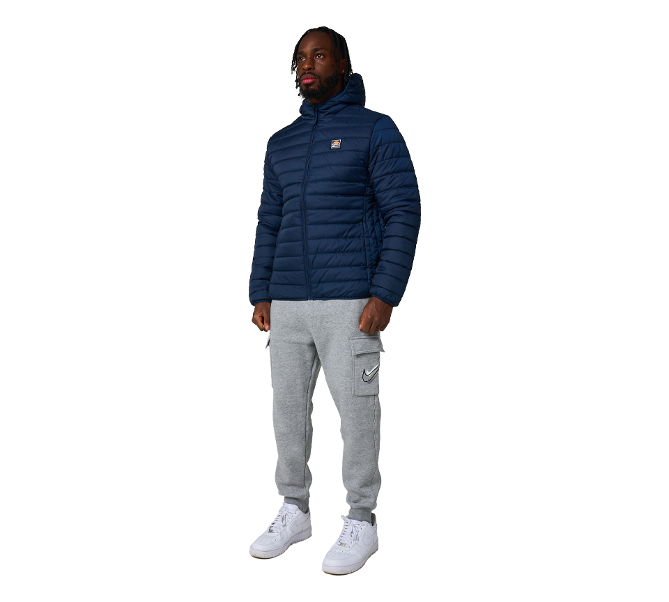 Ellesse Revuelto Padded Jacket with Hood Navy Blue UK S-2XL