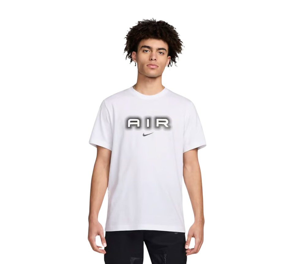 Nike Air Graphic Logo Tee Mens Black and White Short Sleeve Crew Neck T-Shirt UK S-2XL