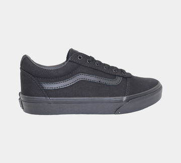 Vans Ward Canvas Kids Girls Shoes Black - UK 10-13/1-6