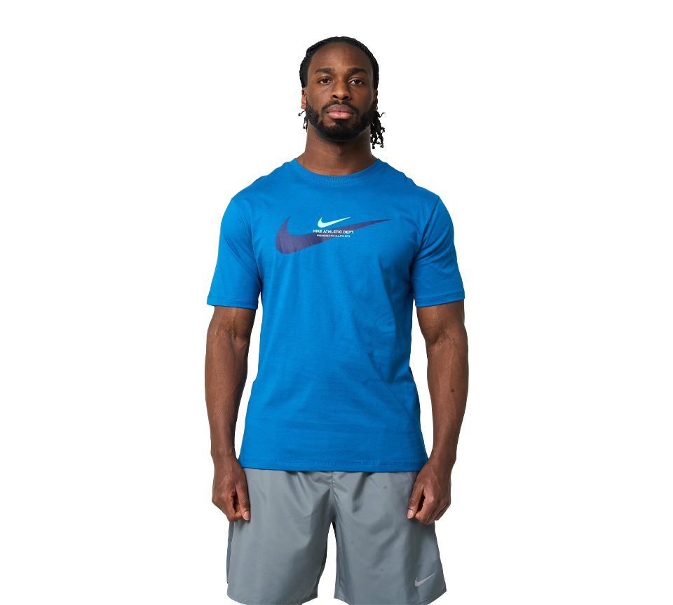 Nike Athletic Dept Tee Mens Black and Blue Short Sleeve Crew Neck T-Shirt UK S-XL