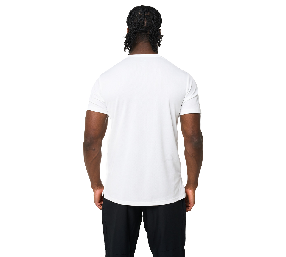 Nike Miler Running T-Shirt Mens White Dri-FIT Short Sleeve Training Tee UK S-2XL