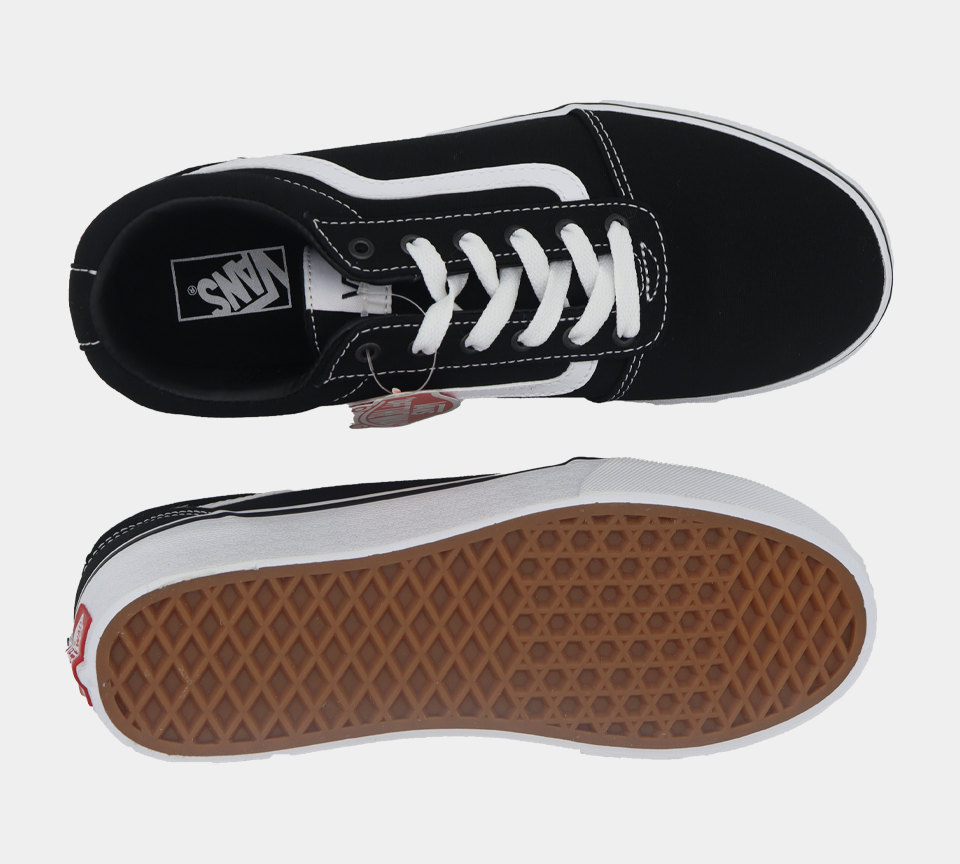 Vans Unisex Platform Old Skool Trainers Shoes Black/White UK 3-8