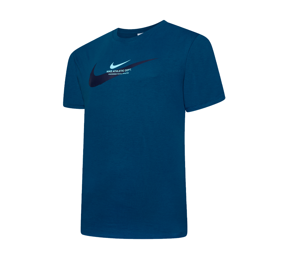 Nike Athletic Dept Tee Mens Black and Blue Short Sleeve Crew Neck T-Shirt UK S-XL