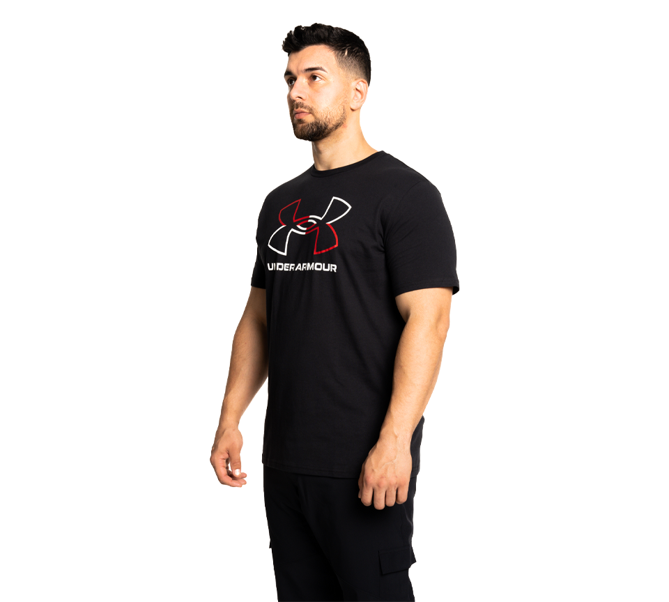 Under Armour Foundation T-Shirt Mens Black White Grey Short Sleeve Crew Neck Tee UK S-2XL