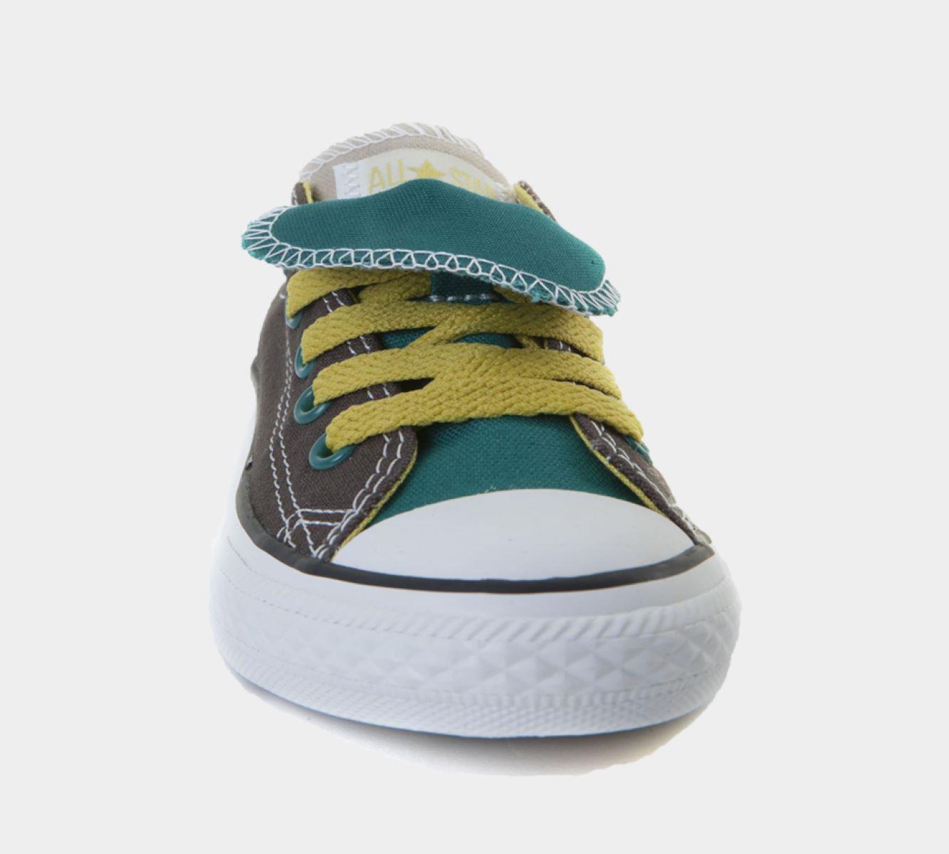 Converse CTAS Double Tounge OX Shoes Brown/Green UK