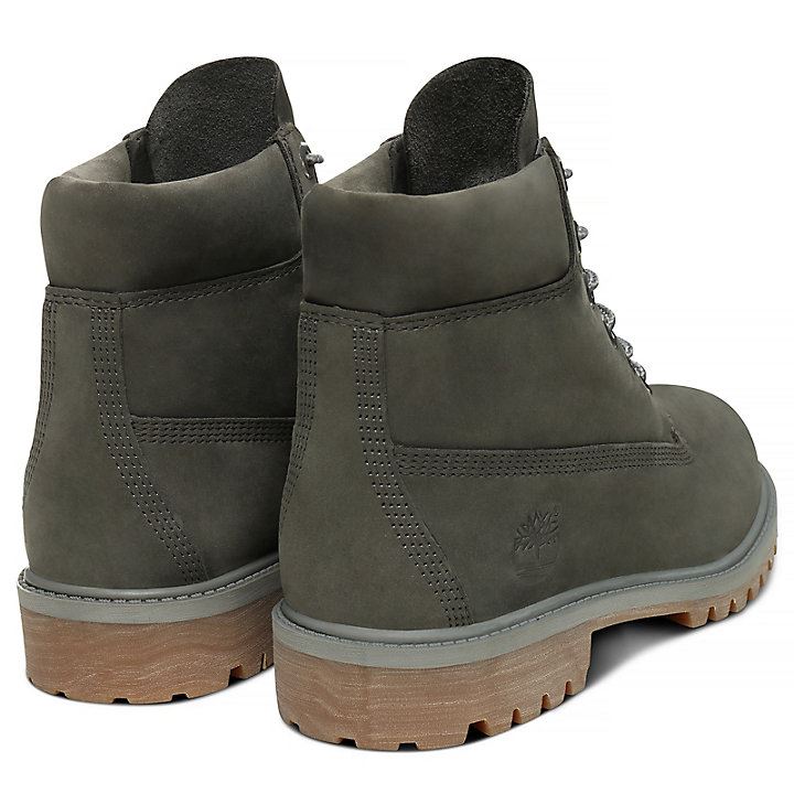 Timblerland 6 Inch Premium Dark Grey Girls Womens Boots UK 3-6.5