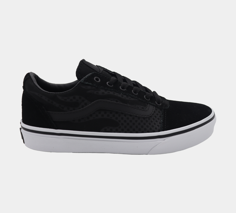 Vans Ward Kids Youth Reflective Shoes Black/White UK 1-13