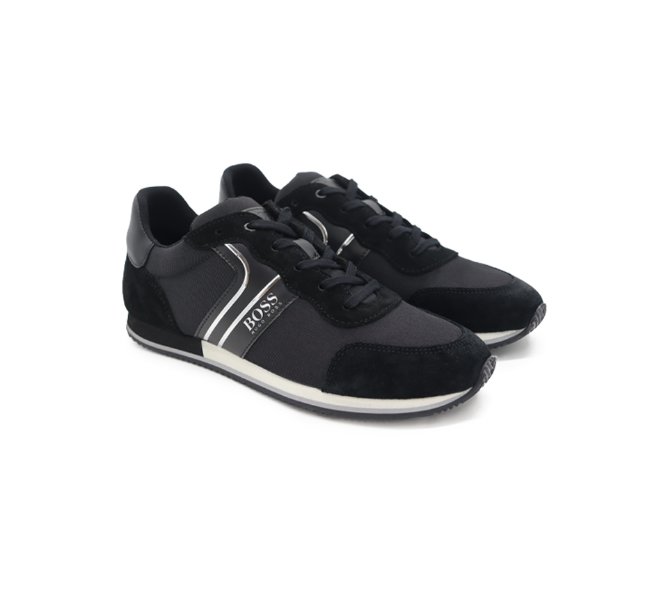 Hugo Boss Kids Wear Trainers Black UK 1-7.5